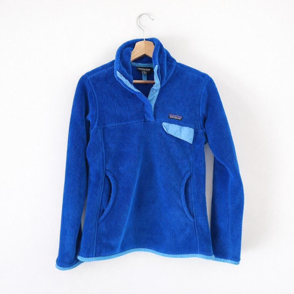 Patagonia Re-Tool Snap-T Fleece Pullover Jacket Blue S